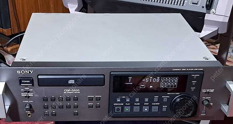 소니 시디피 CDP-D500 프로/방송국용 이미지