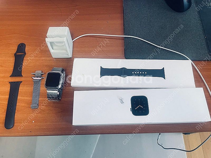 애플워치6 40mm 스테인리스 셀룰러 (배터리효율 91...--0