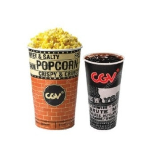 cgv 스몰세트 팝콘m + 음료m 2000 판매해요