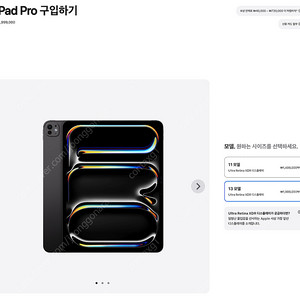 아이패드 프로 13인치 스페이스블랙 256GB 스탠다드 글라스 와이파이