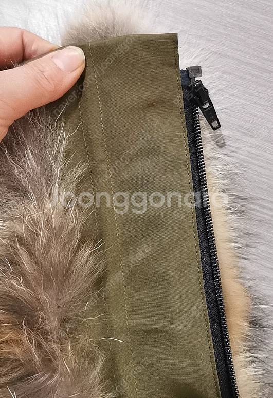 캐나다구스 무스너클 모자 퍼 털 코요테 명품 패딩 제작--7