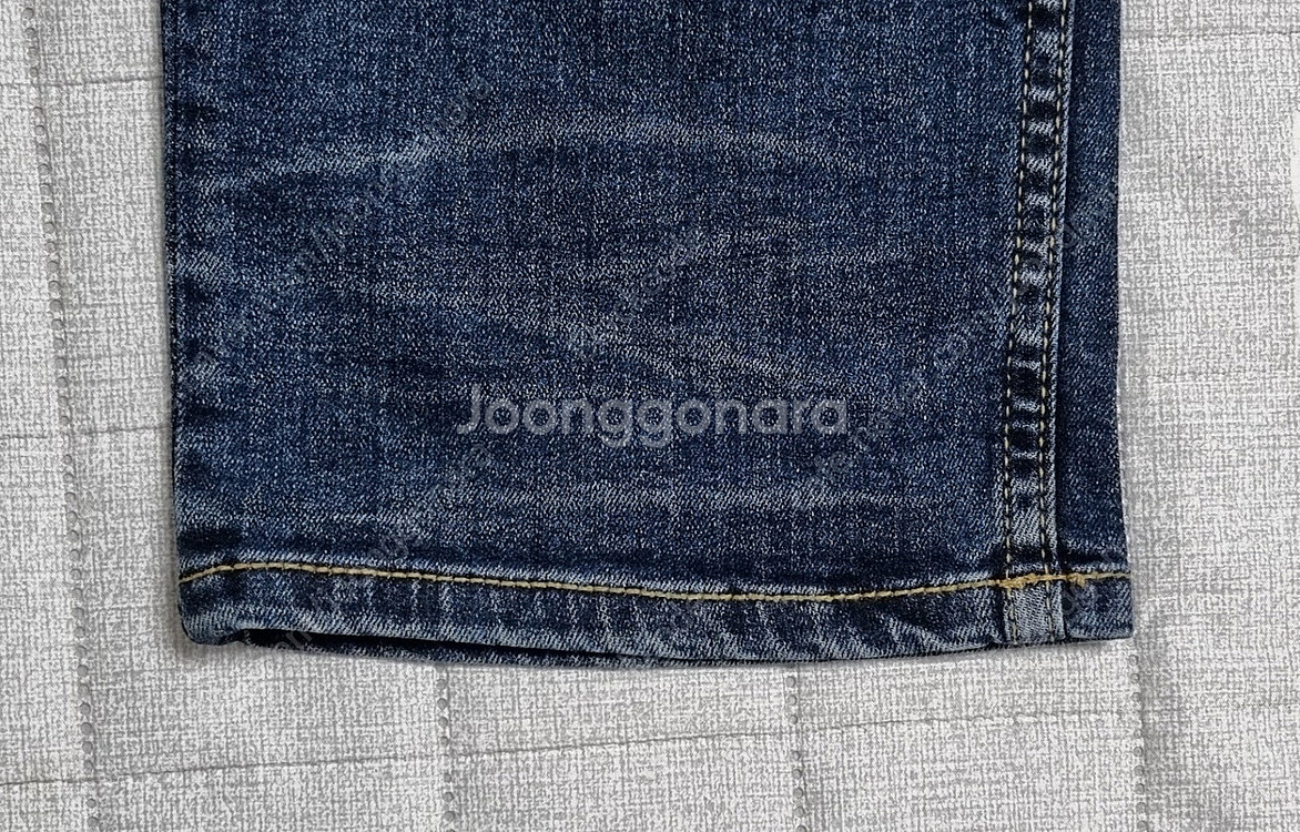 남자 남성 청바지 데님 JEANS 데님홀릭 중청 오일워싱+페인트포인트 L/50 (32~33)사이즈 10,000원--4