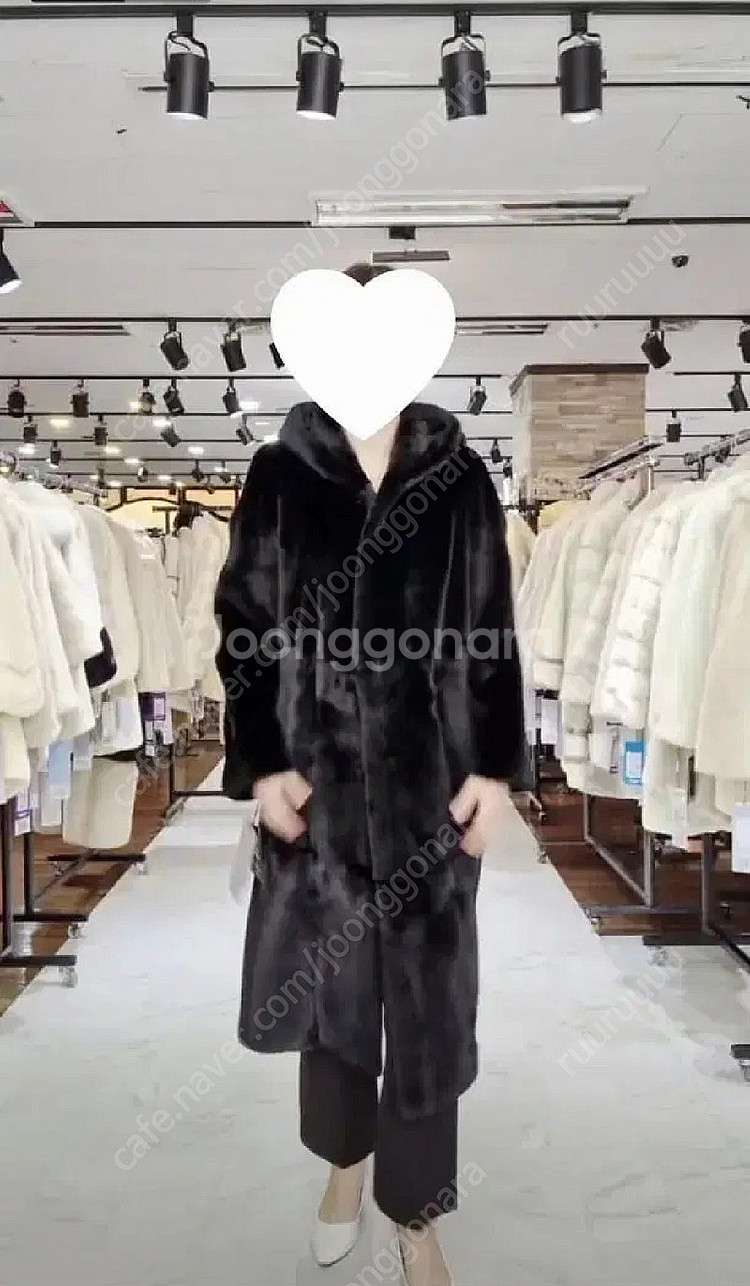 새상품)블랙그라마 롱후드 3단--0