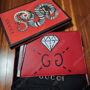 정품 구찌 Gucci 고스트 보석 GG 프린팅 클러치 백 새상품