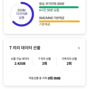 sk데이터 2기가 3천원