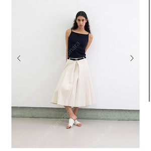 르셉템버 르917 le17septembre 케이트 플리츠 스커트 katie pleats skirt in cotton 베이지