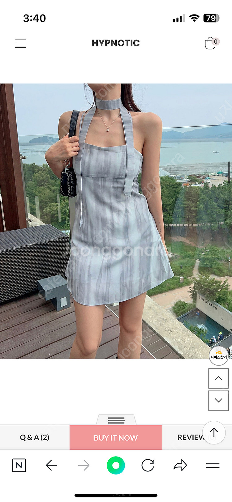 히프나틱 틸렌 머플러 아일렛 원피스(휴양지, 비치 추천...--0