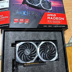 MSI RX6600 mech 2X 그래픽카드 (S급 제품)