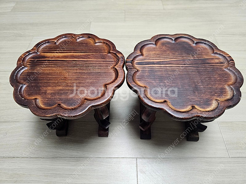 미니 개다리소반2개(지름20cm)--1