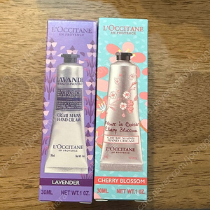 록시땅 라벤더/체리블라썸 핸드크림 30ml 미개봉 새상품