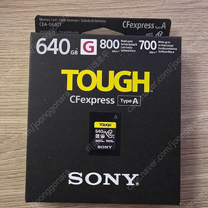 소니 cfa 640 메모리카드 미개봉 제품 sony CFexpress TypeA CEA-G640T