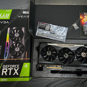 EVGA RTX3080 FTW3 그래픽 카드 풀박스 판매합니다.