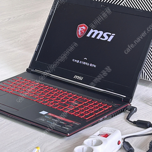 [게이밍노트북] MSI GL63 8RE-i7(6코어)/GTX1060/SSD128G+HDD1TB