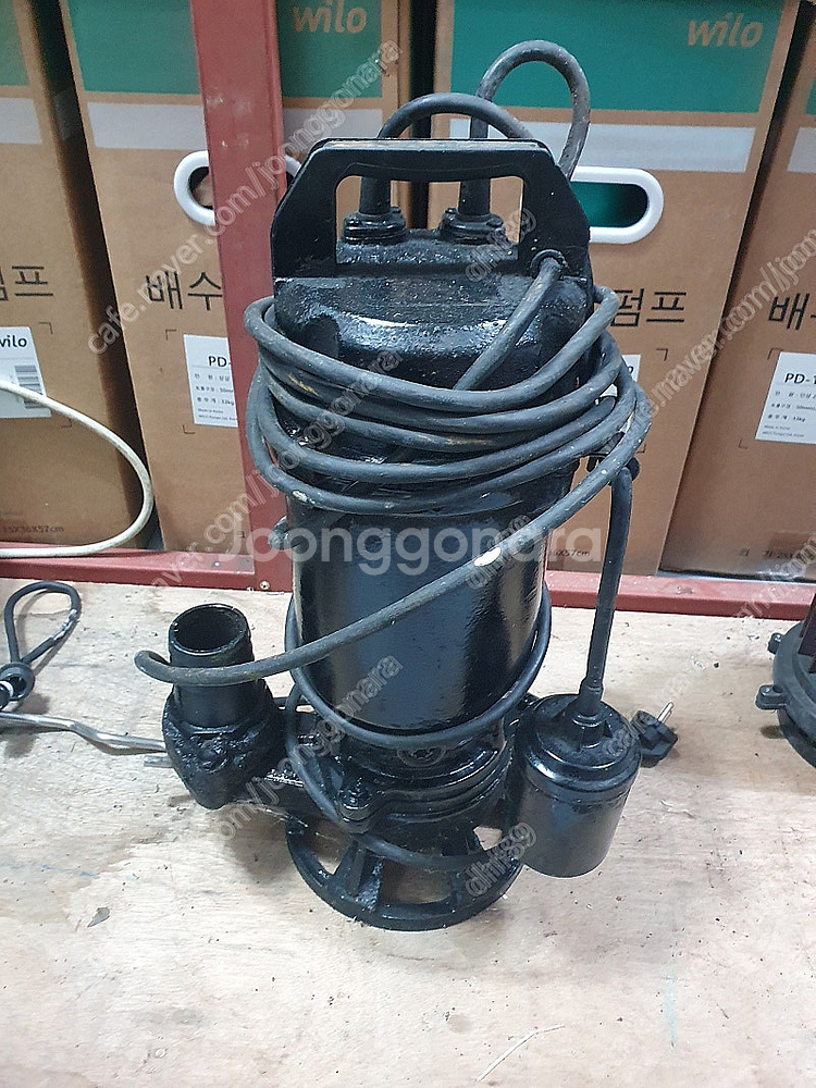 한일 1마력 자동 수중펌프 IPV-815NF--0
