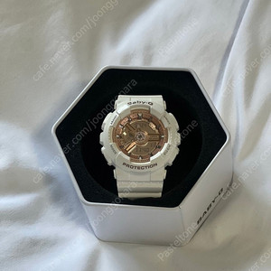 지샥 베이비지 로즈골드 화이트 거의 새거 (8회미만) 1달 전 배터리교체 완료 G-shock BabyG