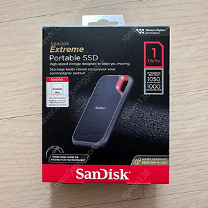 샌디스크 외장하드SSD Extreme SSD E61 1TB 8만에 팝니다