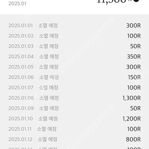 신백리워드 12500+12500