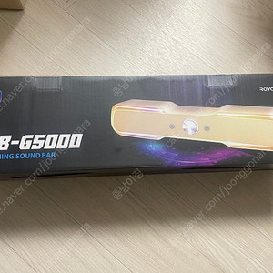 로이체 RGB 사운드바 스피커 G5000 노란색 새제품