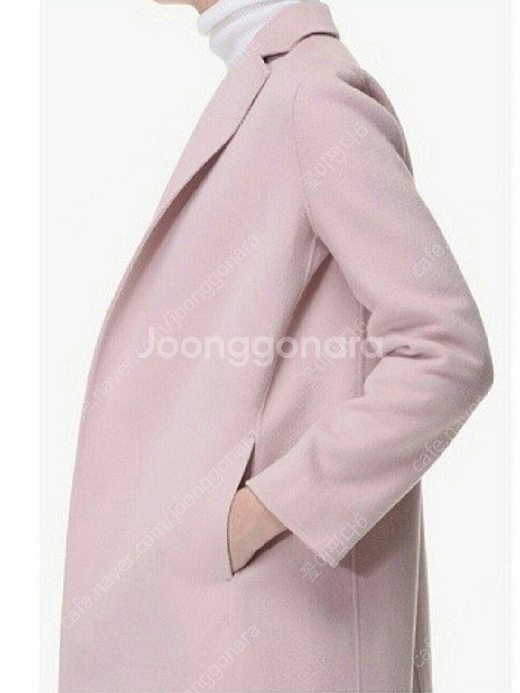 (가격내림)마인 연핑크 코트/타임 더캐시미어 랑방 시스...--1