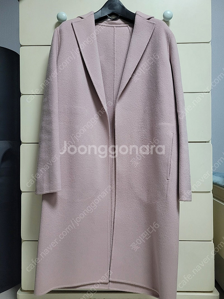 (가격내림)마인 연핑크 코트/타임 더캐시미어 랑방 시스...--3