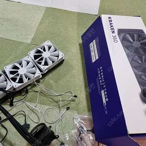 nzxt 크라켄360 블랙(팬만 화이트팬)