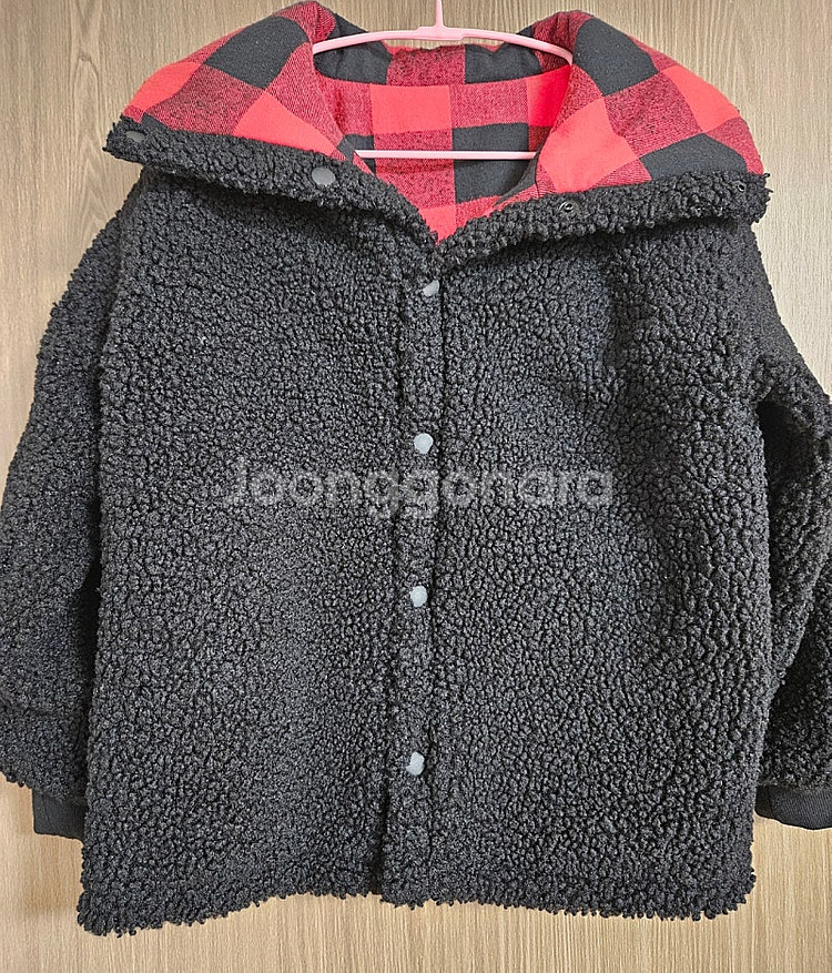 베베베베 크리스마스 리버시블 자켓 키즈L,어덜트M--2