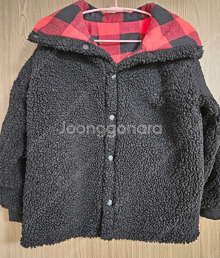 베베베베 크리스마스 리버시블 자켓 키즈L,어덜트M--5