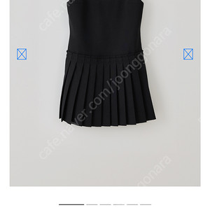 타낫 T/T Half pleated one-piece (black)