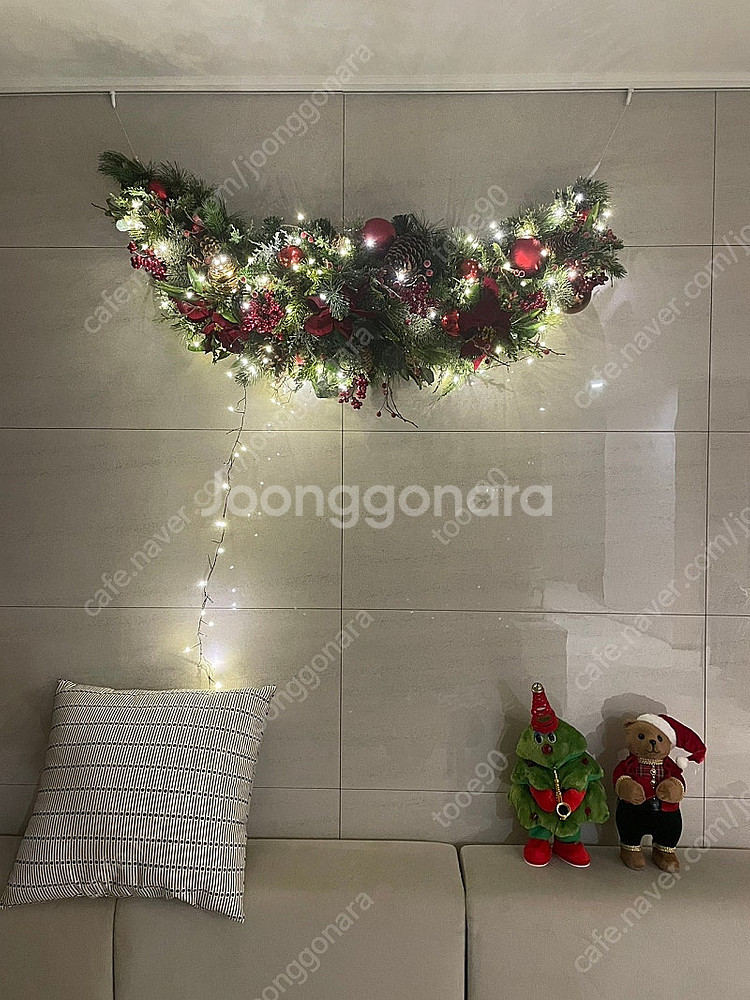 고터 크리스마스 가랜드 트리 리스 장식--0