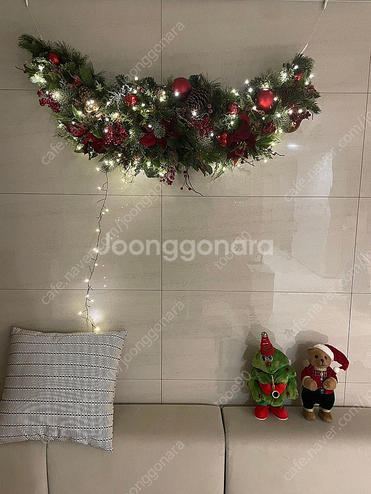 고터 크리스마스 가랜드 트리 리스 장식--1