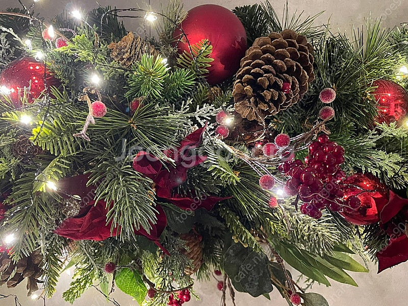 고터 크리스마스 가랜드 트리 리스 장식--2