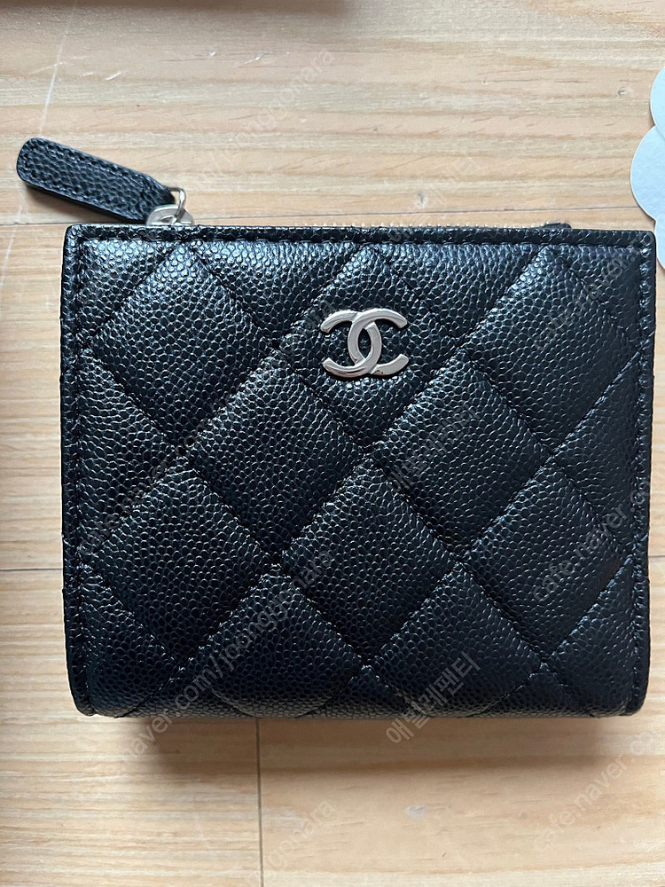 샤넬 chanel 반지갑 AP3388 블랙 은장--1
