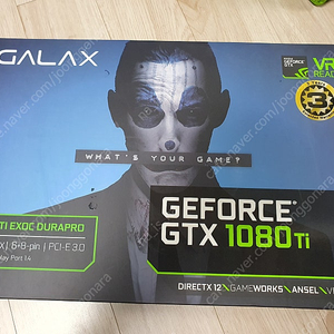 GALAX GeForce GTX 1080Ti EXOC DURAPRO (11GB) 풀박스 미개봉 새상품 판매합니다.