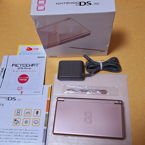 신품급 닌텐도 DS LITE 핑크로제 일본판 박스셋 d