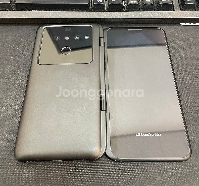 LGV50 블랙 128GB 듀얼포함 상태좋은 중고18만...--0