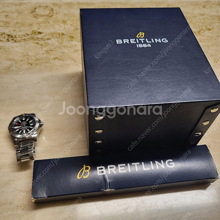 브라이틀링 어벤져2GMT 검판--5