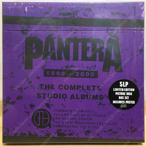 LP ; pantera 판테라 5LP 박스 세트 픽쳐디스크 엘피 메탈 명반 metal