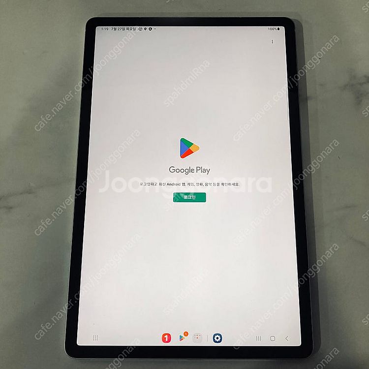 갤럭시 탭S7 FE 실버 64G 케이스펜포함 S급 28...--6
