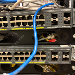 Cisco Catalyst 2960-X Series L2 Switches (WS-C2960X-48FPS-L V01) 중고 시스코 카탈리스트X 시리즈 스위치 2대 일괄