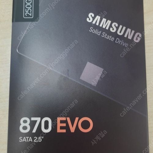 삼성 SSD 870 EVO 256GB (새제품 미개봉, 양재역 직거래, 5만)