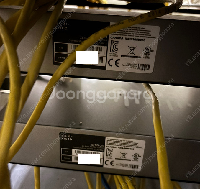 Cisco 스위치 허브 SF90-24 2대 일괄 판매--2