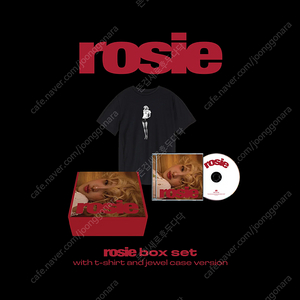 (미개봉 보유중) 로제 rosie CD + 티셔츠 박스셋 박스세트