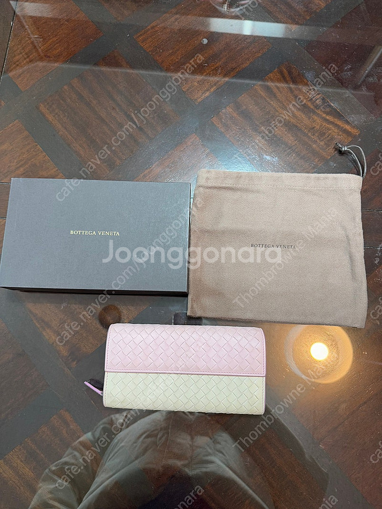 보테가베네타 정품 남녀공용 장지갑 상태최상급 구성품 있...--0