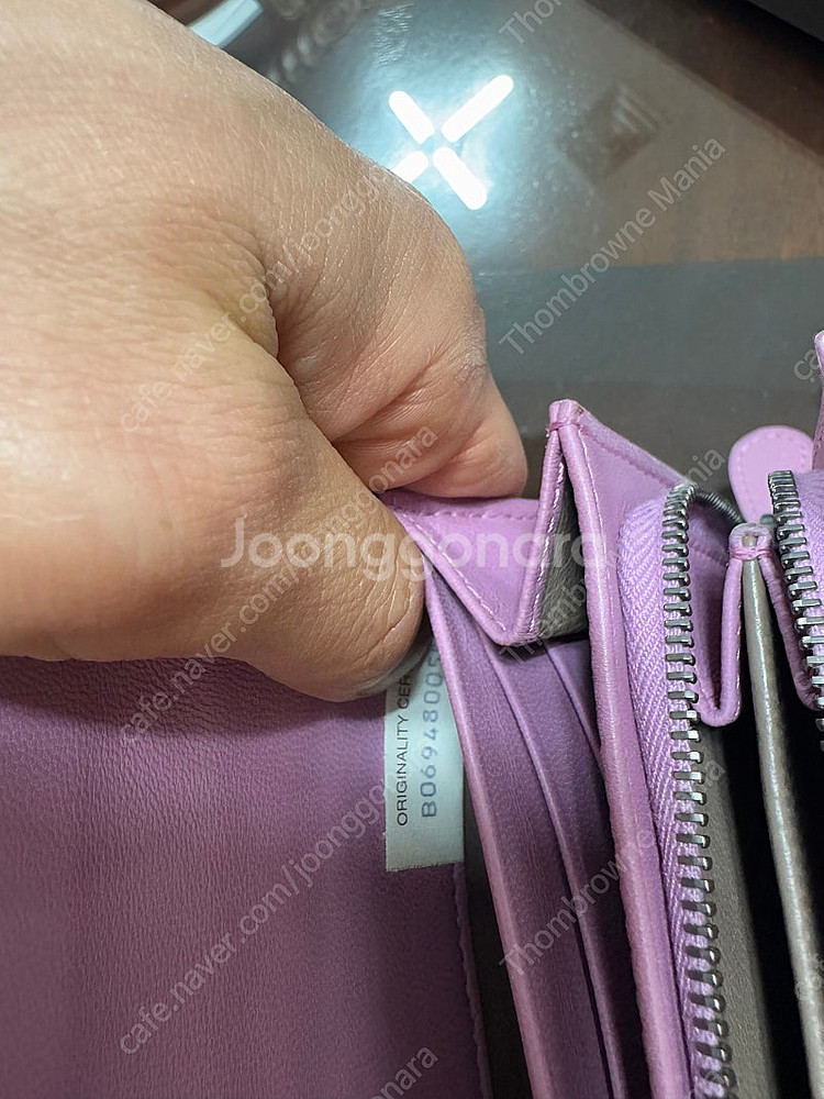 보테가베네타 정품 남녀공용 장지갑 상태최상급 구성품 있...--3