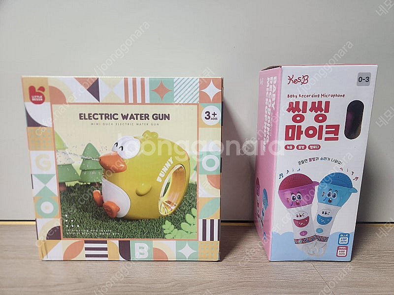 [미개봉]캐스비 자동 물총(오리), 씽씽마이크(핑크/음...--0