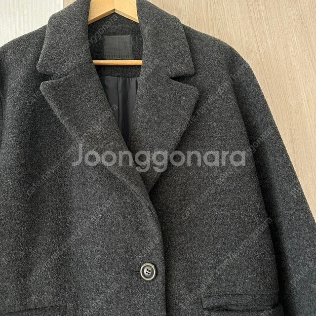 울90 롱코트 차콜--2