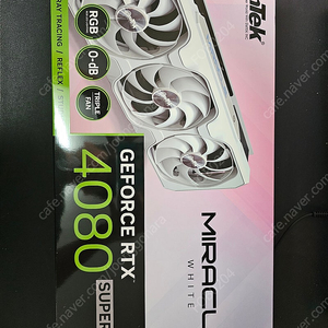 RTX4080 super 미라클화이트 팝니다.