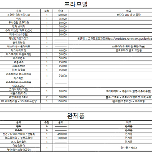 중국제(프라,완제)외 반다이(프라) 팝니다.