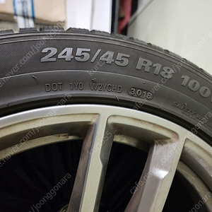 BMW 520i G30용 662M 휠, 금호 윈터크레프트, 휠캡, TPMS (245-45-18 275-45-18)