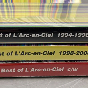 L'Arc~en~ciel 라르크앙씨엘 15주년 기념 12cm 한정싱글 15장 , 투어 DVD , 베스트앨범 1994-1996 1996-2000 (3장세트)정규앨범, 싱글, 하이도